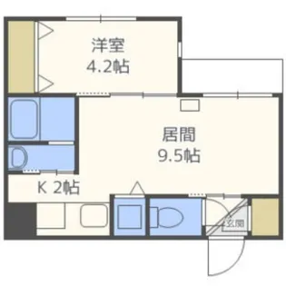 ヌーヴェルコート白石【4階】の間取り