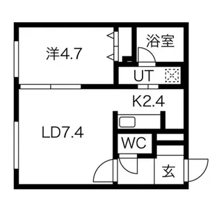 アルヴィータ菊水【3階】の間取り