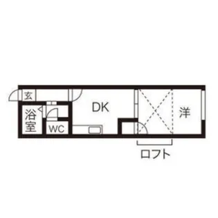 カスティーロ月寒東【204号室】の間取り