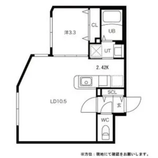 La Casa del Sole(ラカーサデルソーレ)【3階】の間取り