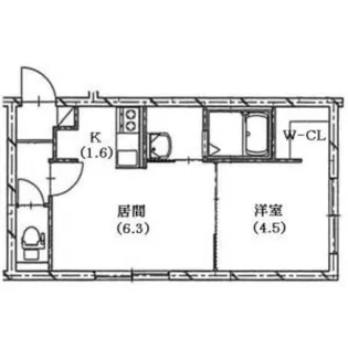 ベレール中の島【3階】の間取り
