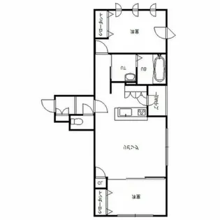 ヴィエルジュ東札幌【2階】の間取り
