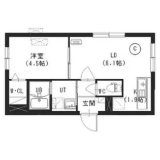 インフィニティ美園【2階】の間取り