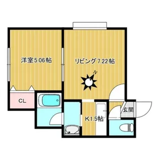 アクアフォレスト【202号室】の間取り