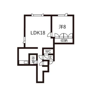 プレジデント16【1号室】の間取り