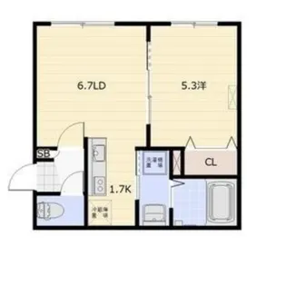 ラグジースペース白石 【1階】の間取り