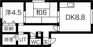 タケミハイツ【202号室】の間取り