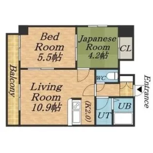 エンドレス三井平和通Ⅰ【201号室】の間取り