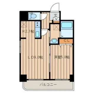 ビアン・シュール【9階】の間取り