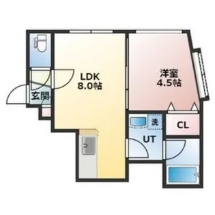 リヴァーレ【101号室】の間取り
