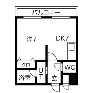 ハイフィールド88【607号室】の間取り