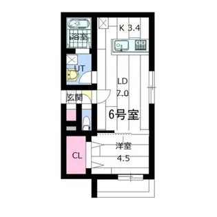 GIULIA(ジュリア)【3階】の間取り