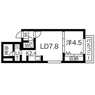 ヴィラーチェ旭町【3階】の間取り