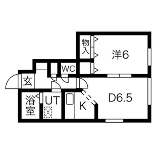 カレッジサイドいくね【306号室】の間取り