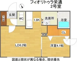 FIORITURA SAKAEDORI(フィオリトゥラ栄通)【2階】の間取り