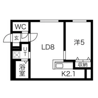 アズールVII【1階】の間取り