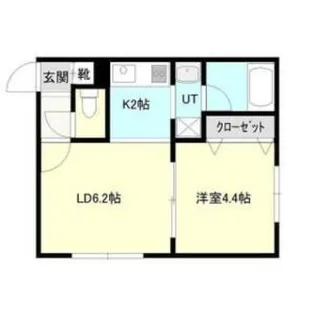 コムフォート南平岸【402号室】の間取り