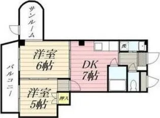 美園12条ハイツ【304号室】の間取り