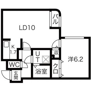 平岸スクエア21【302号室】の間取り