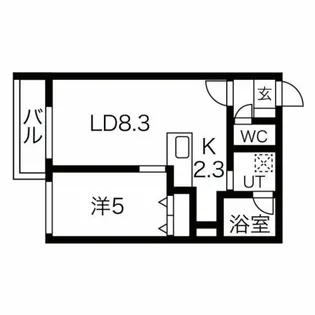 ブリス豊平公園【2階】の間取り