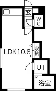 メイプルメゾン【105号室】の間取り