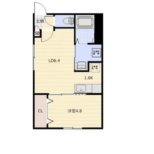 ラグジースペース栄通【401号室】の間取り