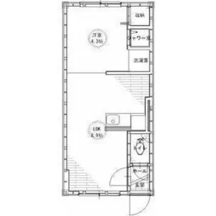 カサデューク平岸53.55.56【3階】の間取り