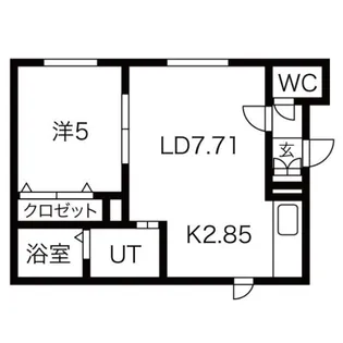 プロムナード5-6【4階】の間取り