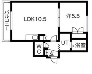 パークコート豊平公園【205号室】の間取り