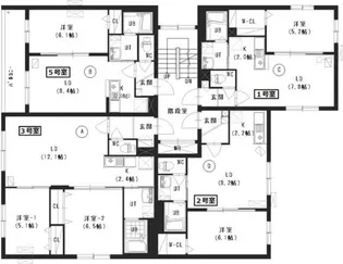 エクセル美園【3階】の間取り