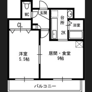 CASA LAGO【406号室】の間取り