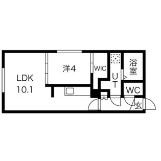 グランシャリオ平岸通【2階】の間取り