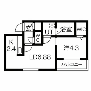 タルト南郷 【205号室】の間取り