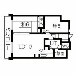 東海プラザ白石【702号室】の間取り