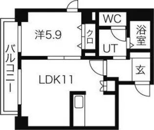 フォレスタ【601号室】の間取り
