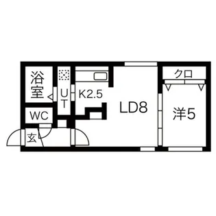 アレグリア豊平1条【4階】の間取り