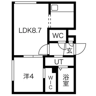 モア南郷【3階】の間取り