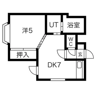 ノースサイド3.3【402号室】の間取り