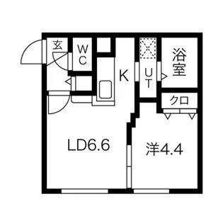 EXCEL平岸 B棟【2階】の間取り
