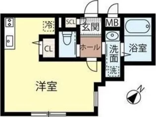 JeekBlau豊平【3階】の間取り