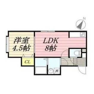 アーバンライフ菊水【2階】の間取り