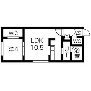 Luminous平岸【2階】の間取り