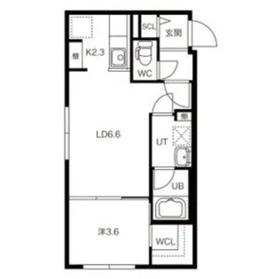 LA・GARE(ラ・ガーレ)【1階】の間取り