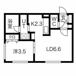 Tiberina中の島【3階】の間取り