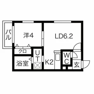 カハラ白石【4階】の間取り