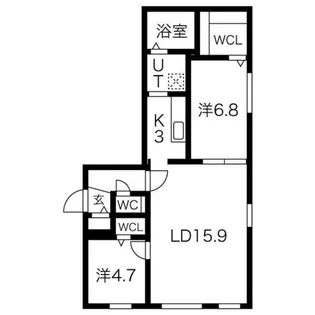 obtnir couleur (オプトゥニール クルール)【3階】の間取り