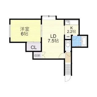 ニューフロンティアV【202号室】の間取り