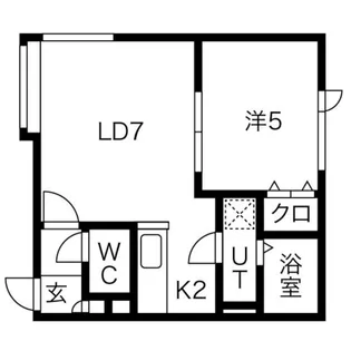ヴェローチェ【206号室】の間取り