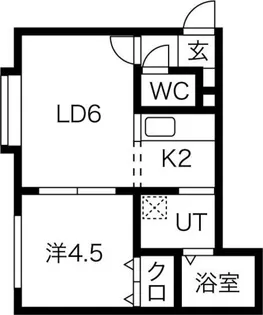 Palm Hill 豊平公園【2階】の間取り