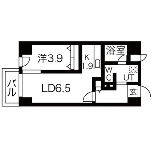 LEE東札幌 A棟【1階】の間取り